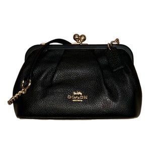 Coach Nora Kisslock Crossbody Black NWOT